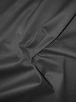 Charcoal Black Soft Sanded Baumwoll Stretch Köper superweich