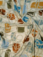 Viskosetwill RETRO SQUARES Danish Design Light & Lush