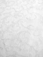 Baumwolle Jacquard Stretch Weiß mit Damast Webmuster COUPON 205x125cm mit kl.Fehler