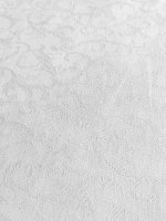 Baumwolle Jacquard Stretch Weiß mit Damast Webmuster COUPON 205x125cm mit kl.Fehler