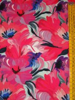 Baumwolljersey -Flowery Mood- Jerseyprint  RESTSTÜCK 50cm x 154cm