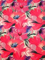 Baumwolljersey -Flowery Mood- Jerseyprint  RESTSTÜCK 50cm x 154cm