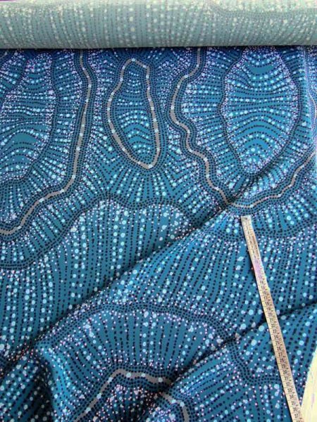 Crepe Georgette FILI DI PERLE Viskosekrepp Italien Designerstoff