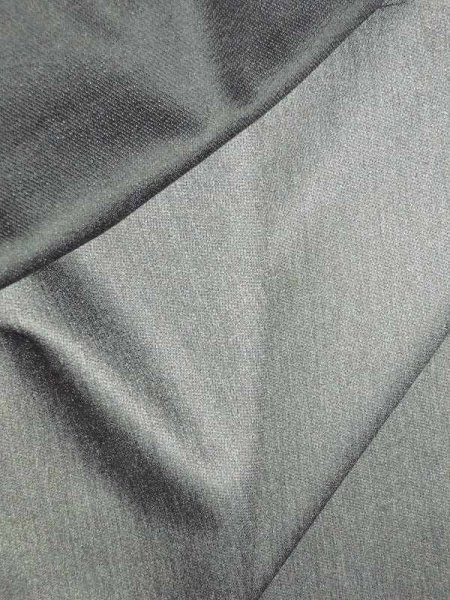 Baumwolle Stretch Satinstoff Flanelloptik Basalt-Anthrazit -Reststück 1m-