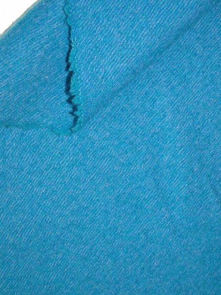 Wollflausch AURORA TURQUESE Schurwolle Köper Türkis-Lila Melange