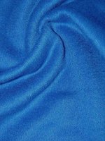 Velours Mantelstoff Schurwolle mit Kaschmir in Palastblau - Made in Italy