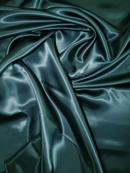 Duchesse Viskose Satin PETROLBLAU Futterstoff mittelschwer